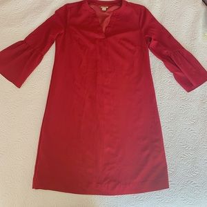 Red J.Crew Shift Dress